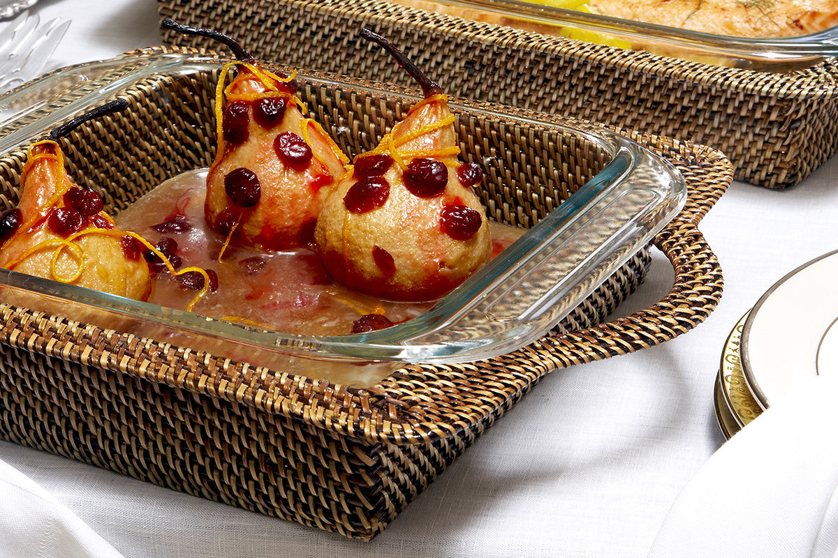 Square Baker Basket with Anchor, 2QT