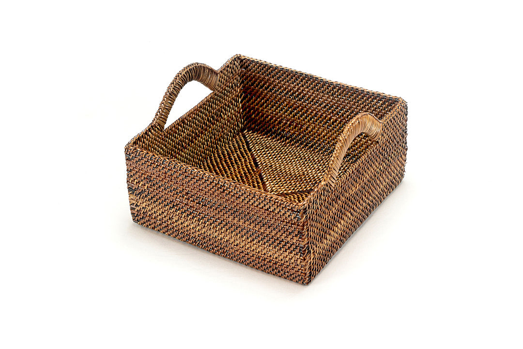 Square Bread Basket with  Handles, Large