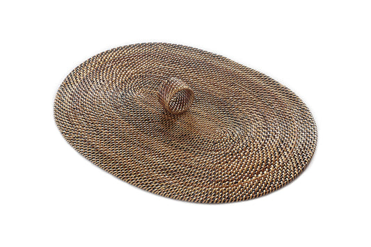 Oval Placemat, With Napkin Ring, Set of 4