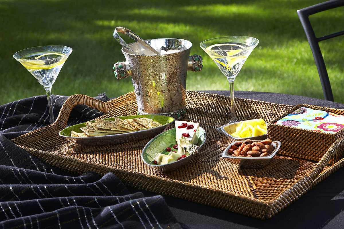 Rectangular Serving Tray, Slanted Sides